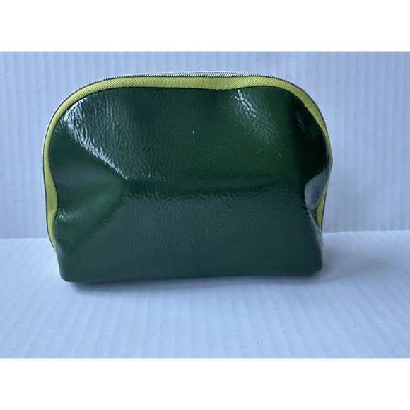 La Mer green zip top makeup bag / travel case - Picture 2 of 4